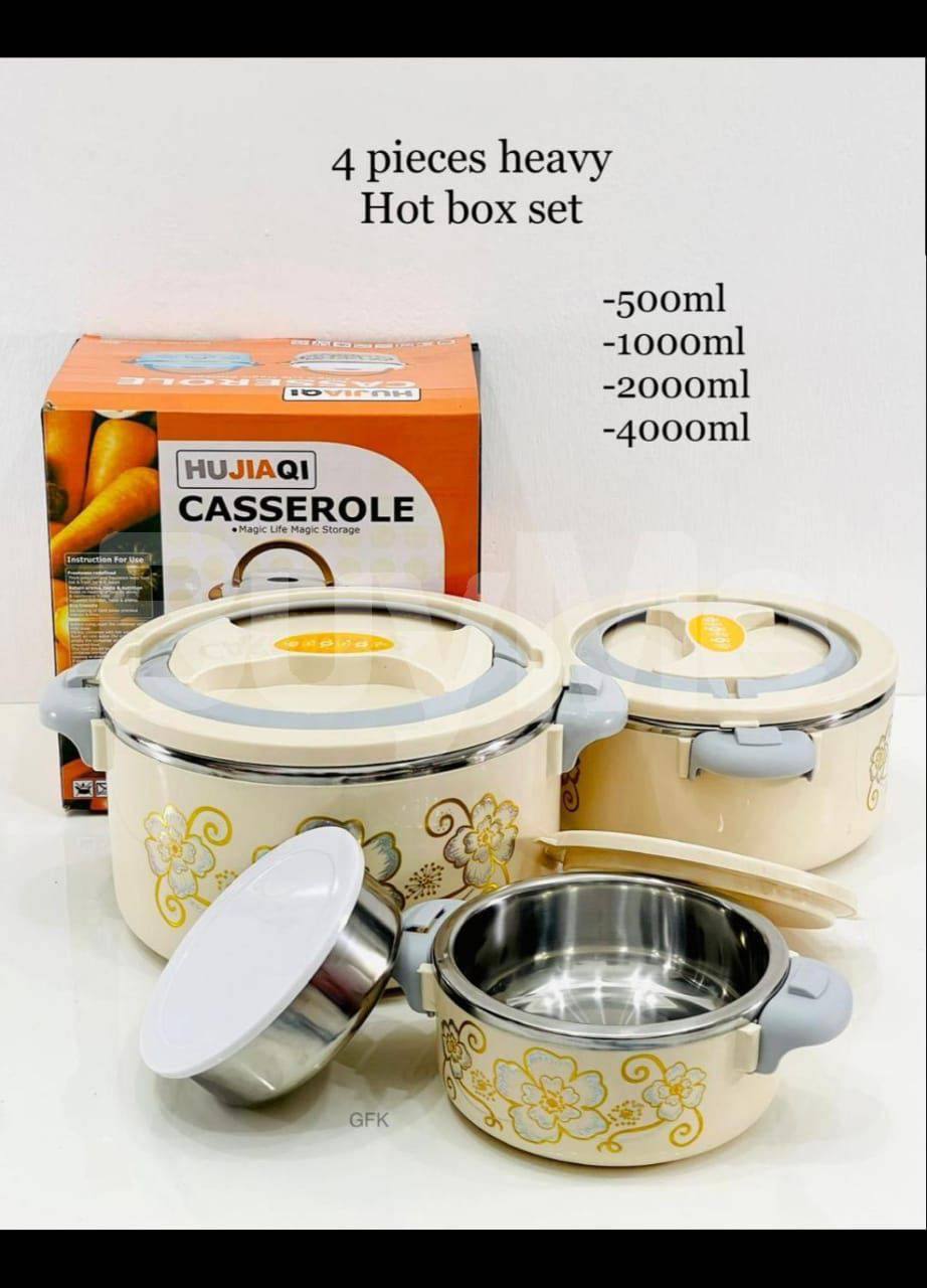 4 PIECES HEAVY HOT BOX SET