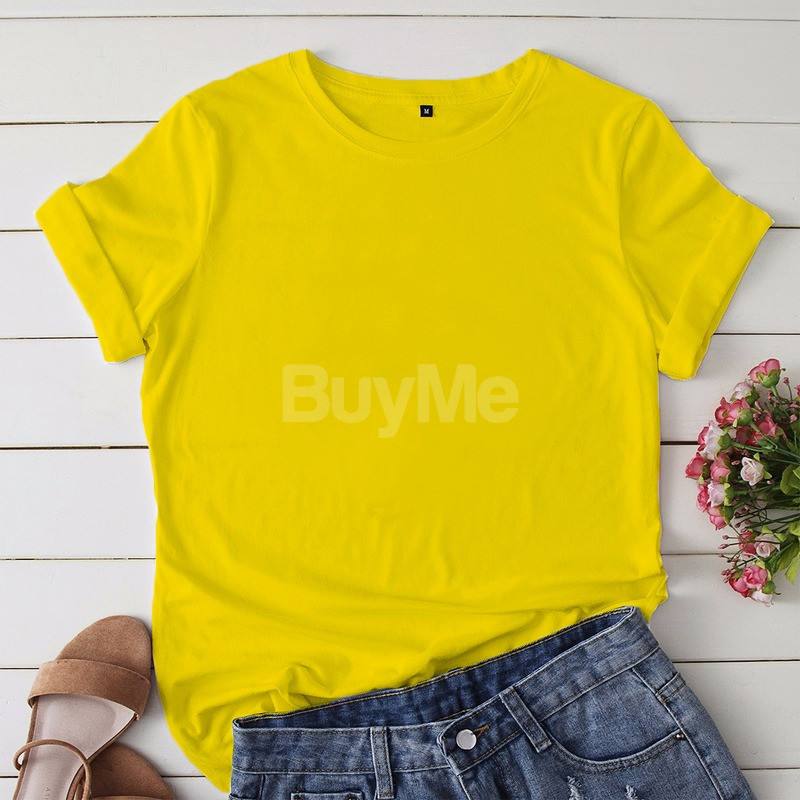 NEW PLAIN TSHIRTS - YELLOW