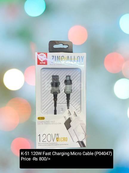 K-51 120W FAST CHARGING MICRO CABLE