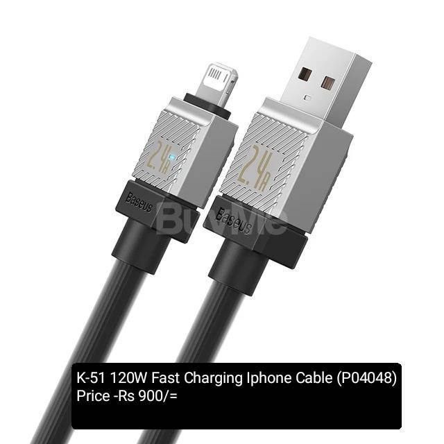 K-51 120W FAST CHARGING IPHONE CABLE