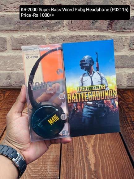 KR-2000 SUPER BASS WIRED PUBG HEADPHONE