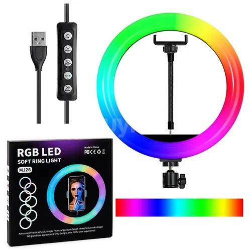 RGB LED RING LIGHT WITH STAND - MJ26