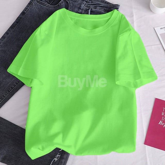 UNISEX PLAIN BAGGY - HIGHLIGHT GREEN