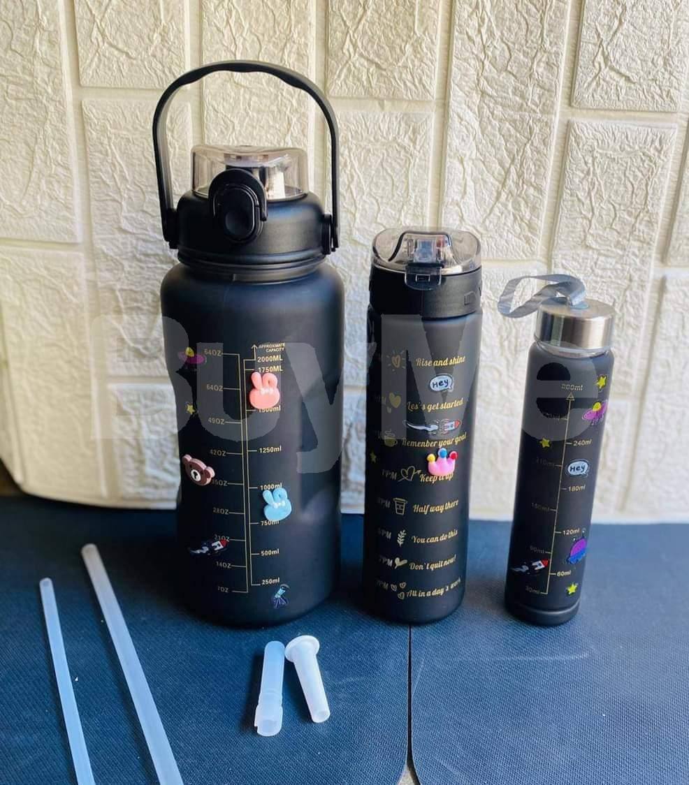 HIGH QUALITY WATER BOTTELS - 3 PACK SET