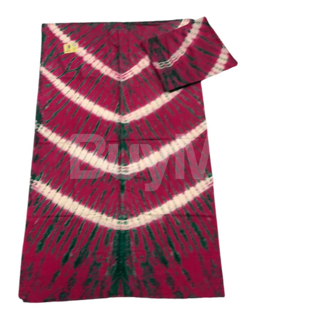 BATHIK MAXI MATERIAL WITH SHAWL - RED