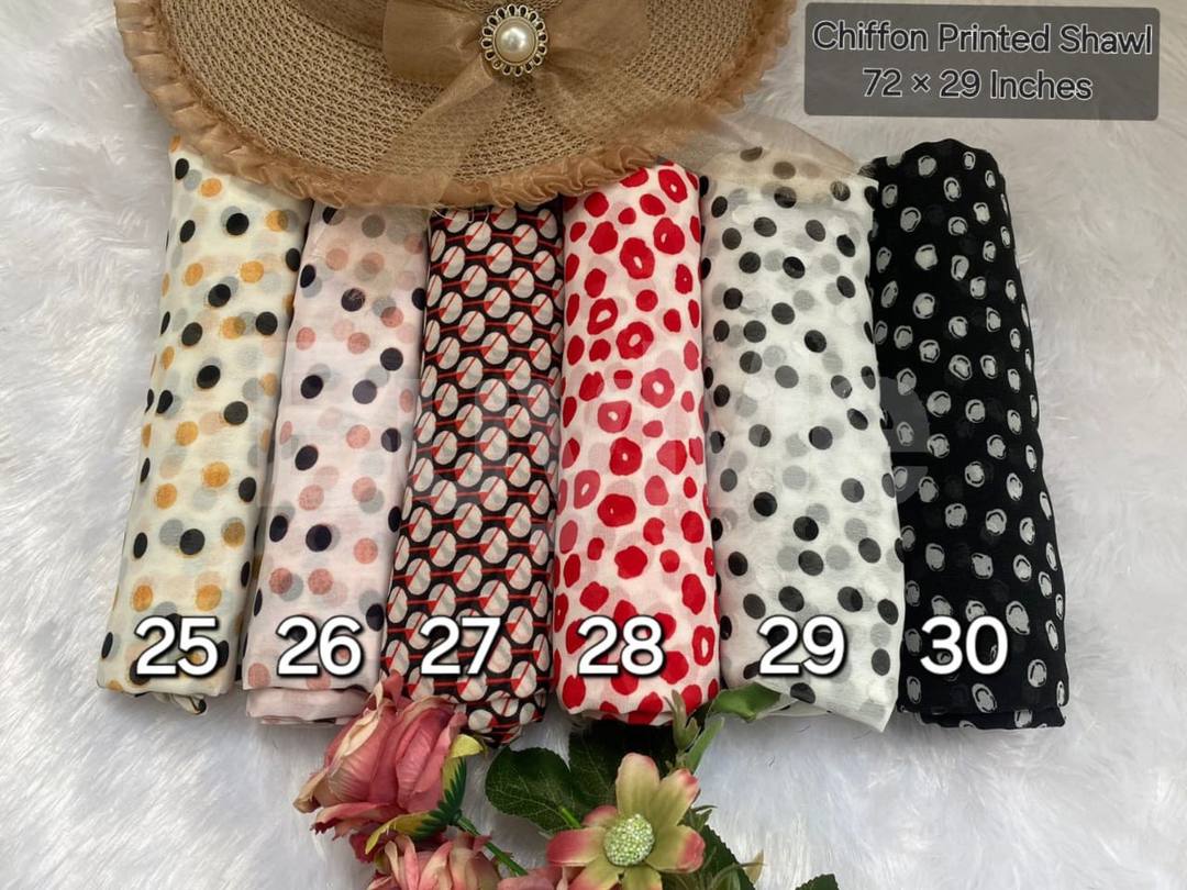 CHIFFON PRINTED SHAWL SET 5