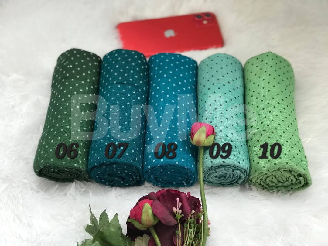 PK DOT BIG COTTON SHAWL SET 4