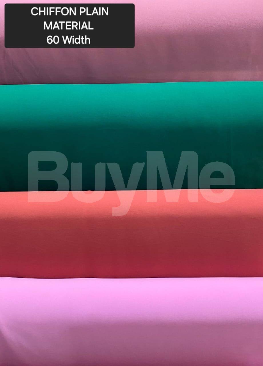 CHIFFON PLAIN MATERIAL SET 1