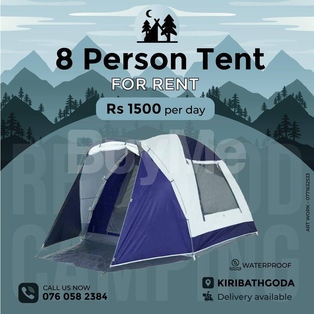 8 PERSON CAMPING TENT - FOR RENT