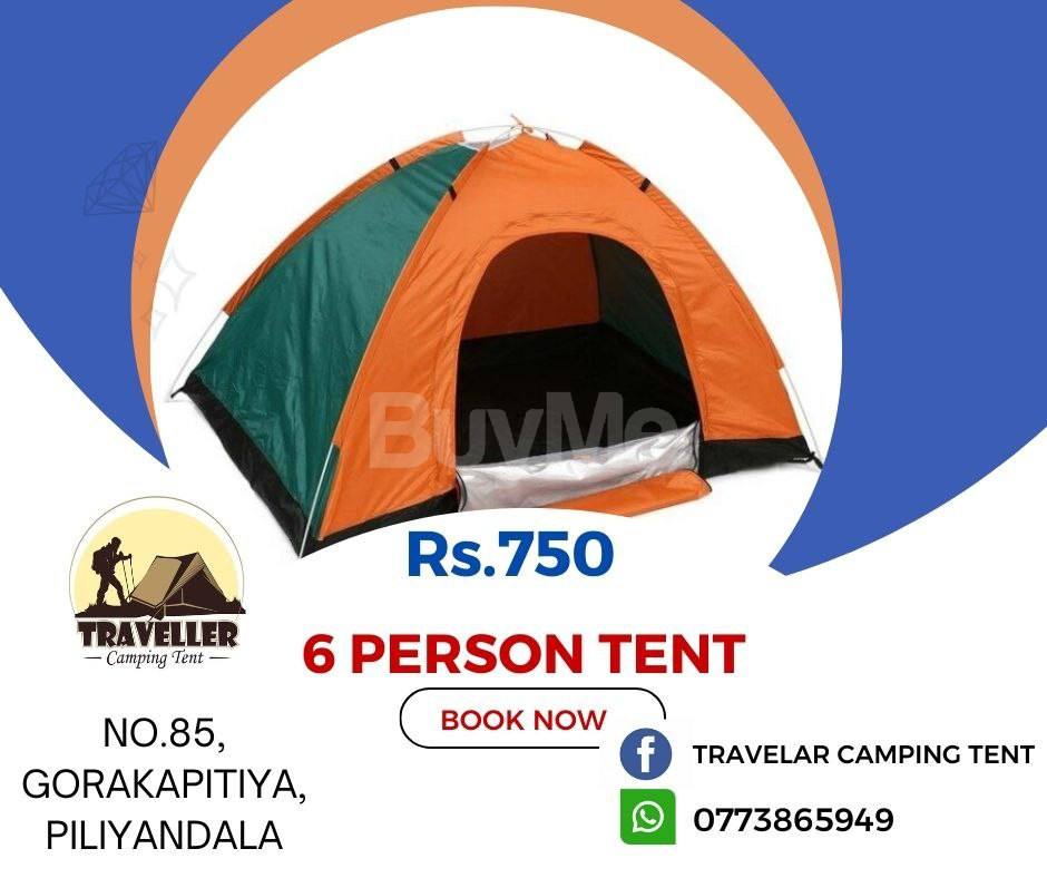 6 PERSON CAMPING TENT- FOR RENT