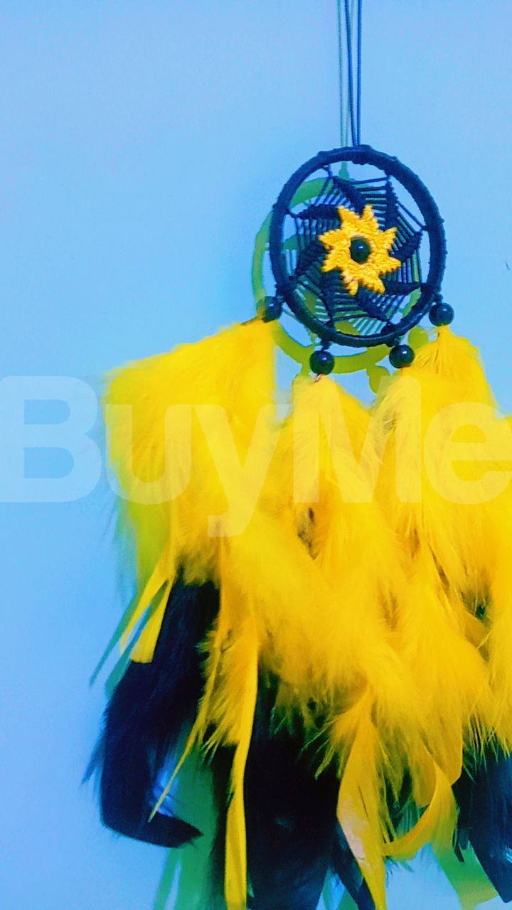 DREAM CATCHER - DARK BLUE & YELLOW