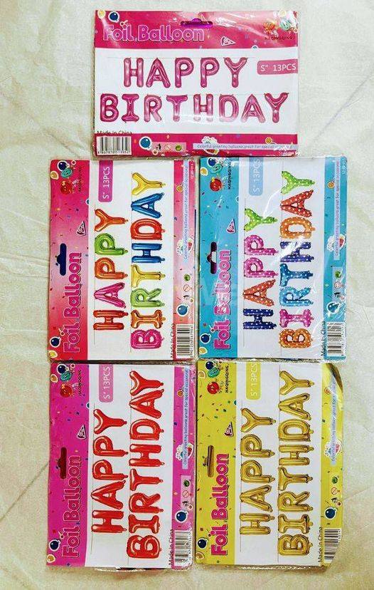 HAPPY BIRTHDAY FOIL BALLOONS
