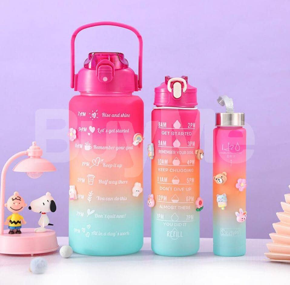 PINK AND ORANGE MIXED WATER BOTTLE