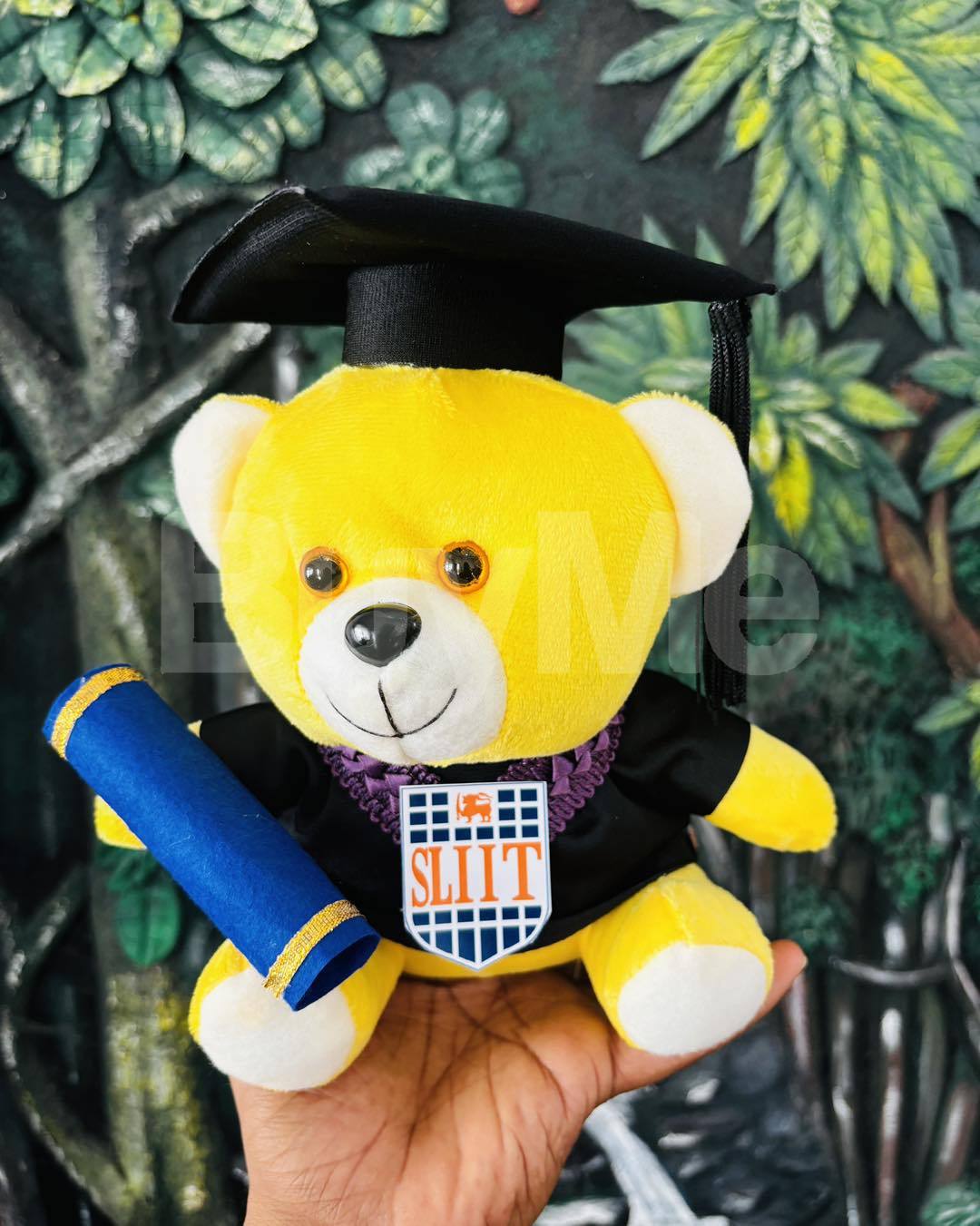 GRADUATION GIFT DEGREE BEAR | UNIVERSITY CONVOCATION GIFT (24CM) - YELLOW