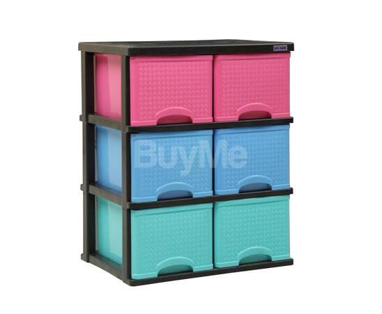 DAXER PLASTIC CUPBOARD (6DRAWER)