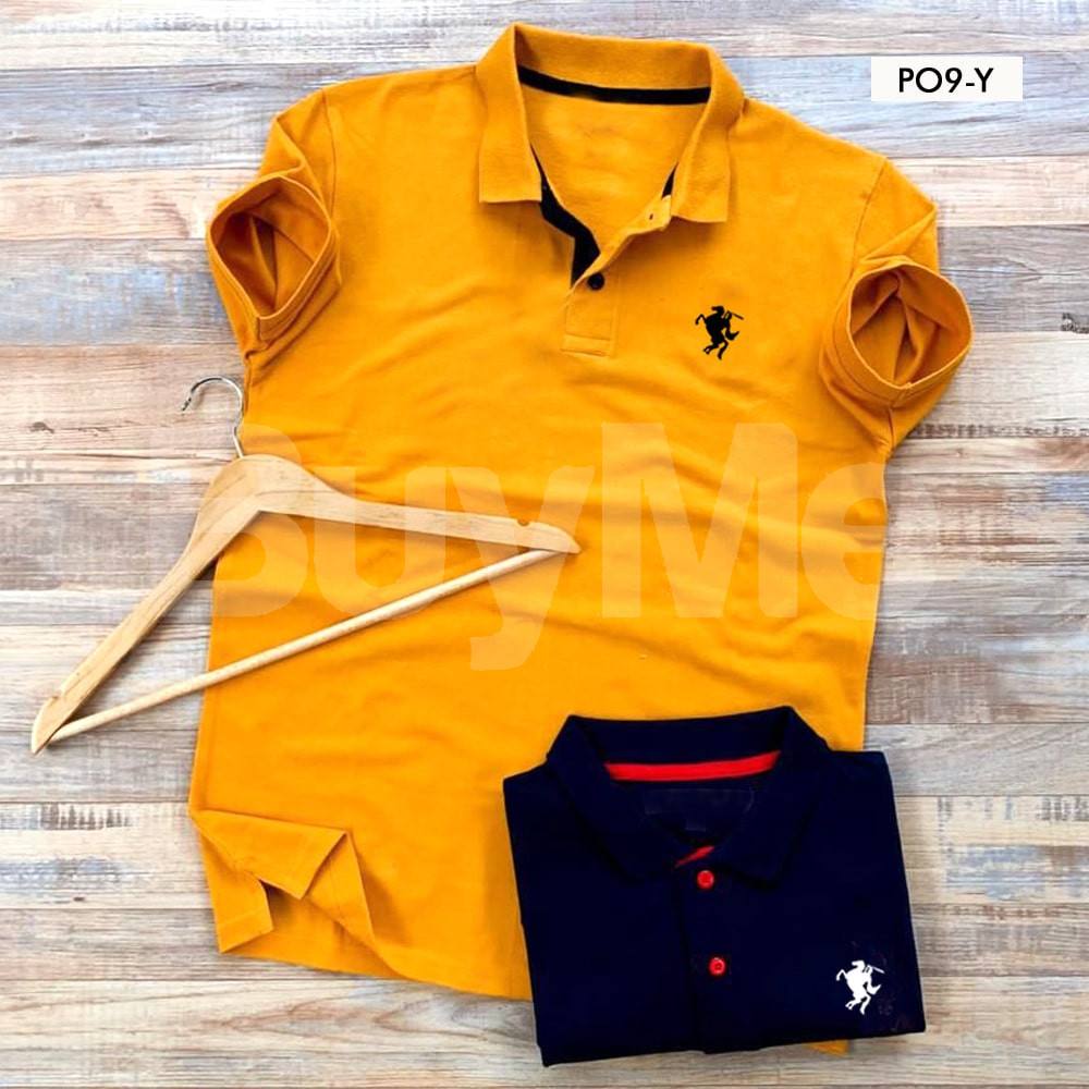 MENS POLO T-SHIRT - YELLOW