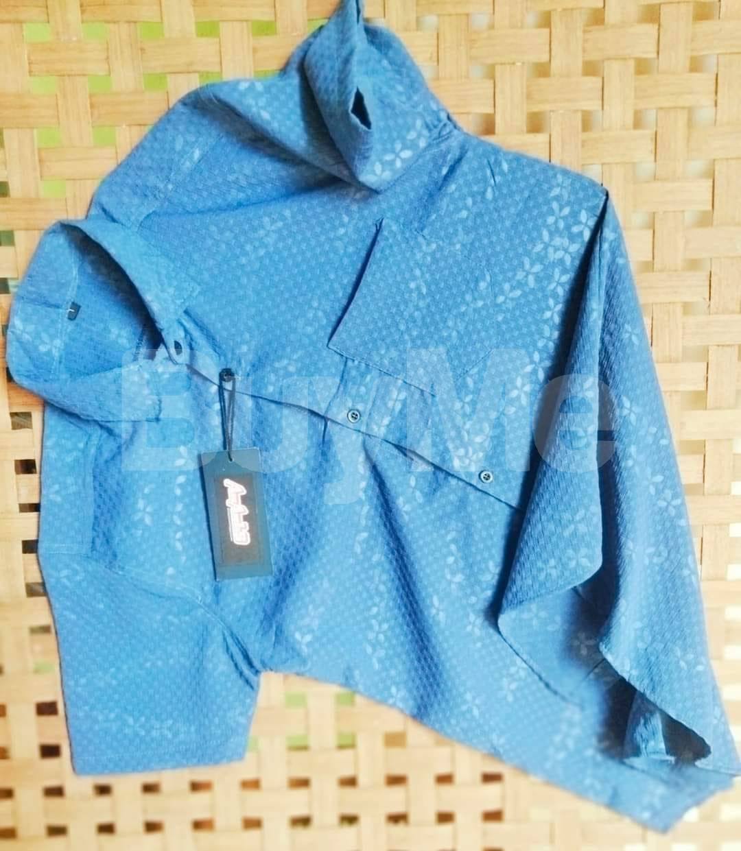 MENS - POPCORN SHIRTS - LIGHT BLUE