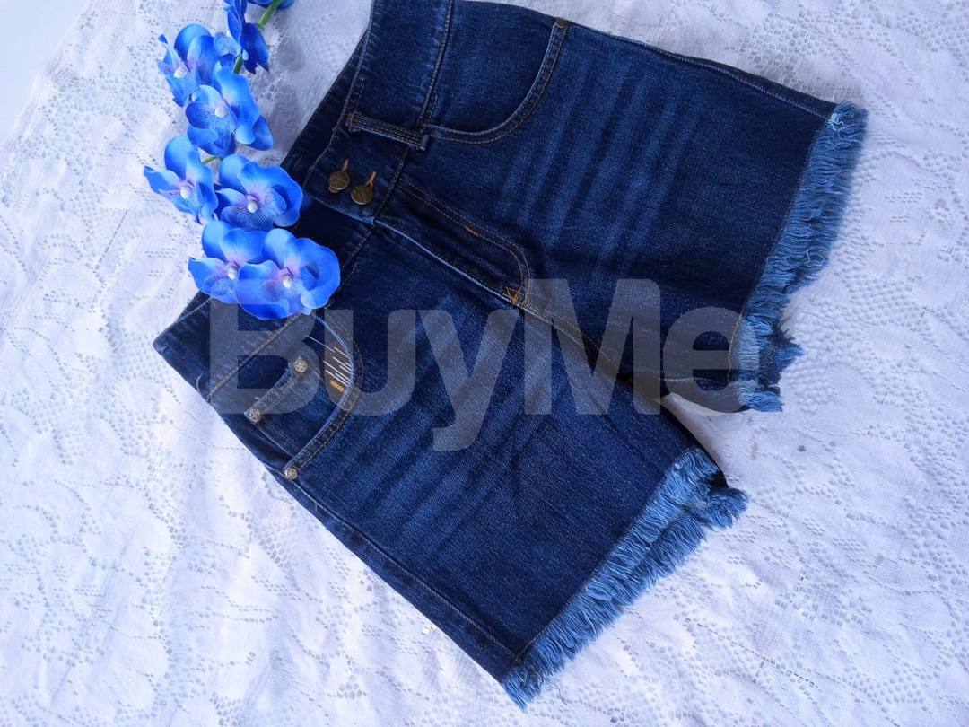 LADIES HOT DENIM SHORT (2 BUTTON)