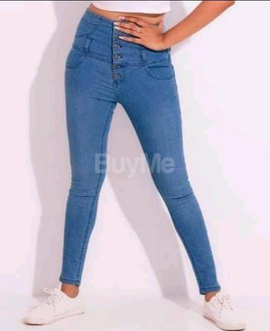 DUL BLUE HIWAIST DENIM