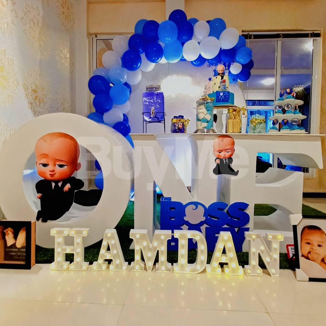 PARTY DECORATIONS FOR KID FUNCTIONS - BABY BOSS THEME