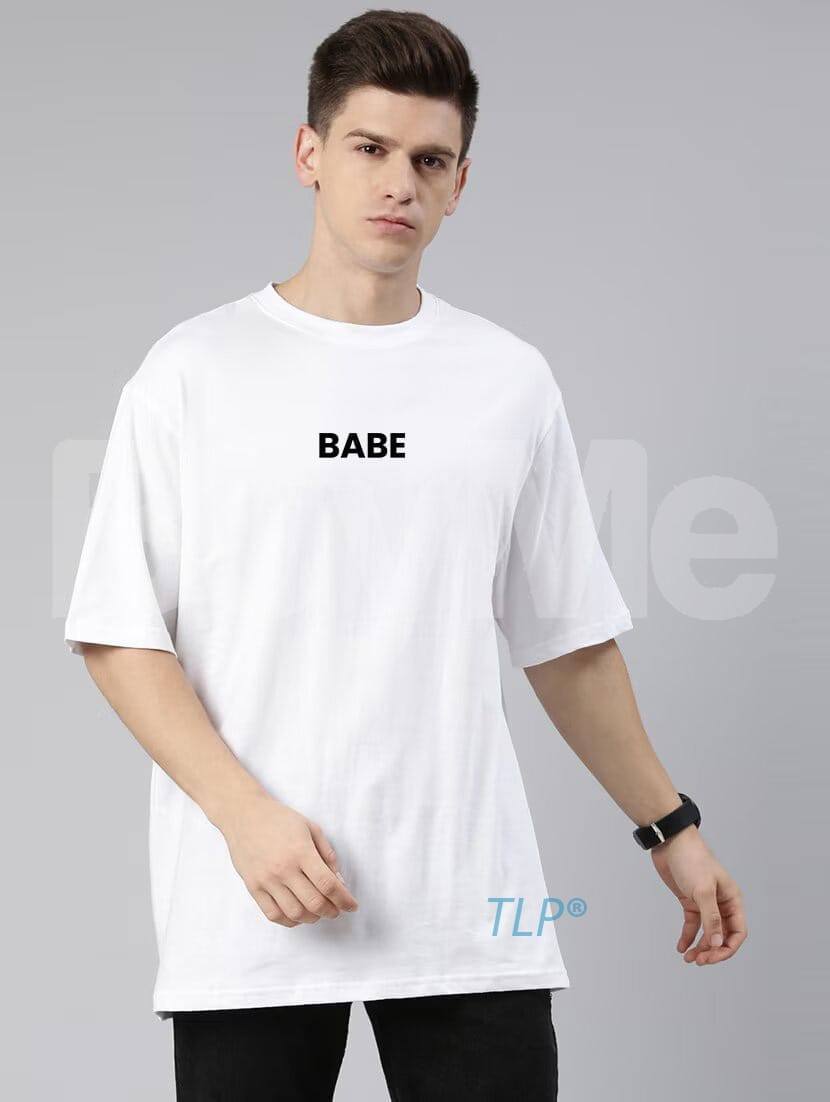MENS'S CASUAL BAGGY WHITE TSHIRT