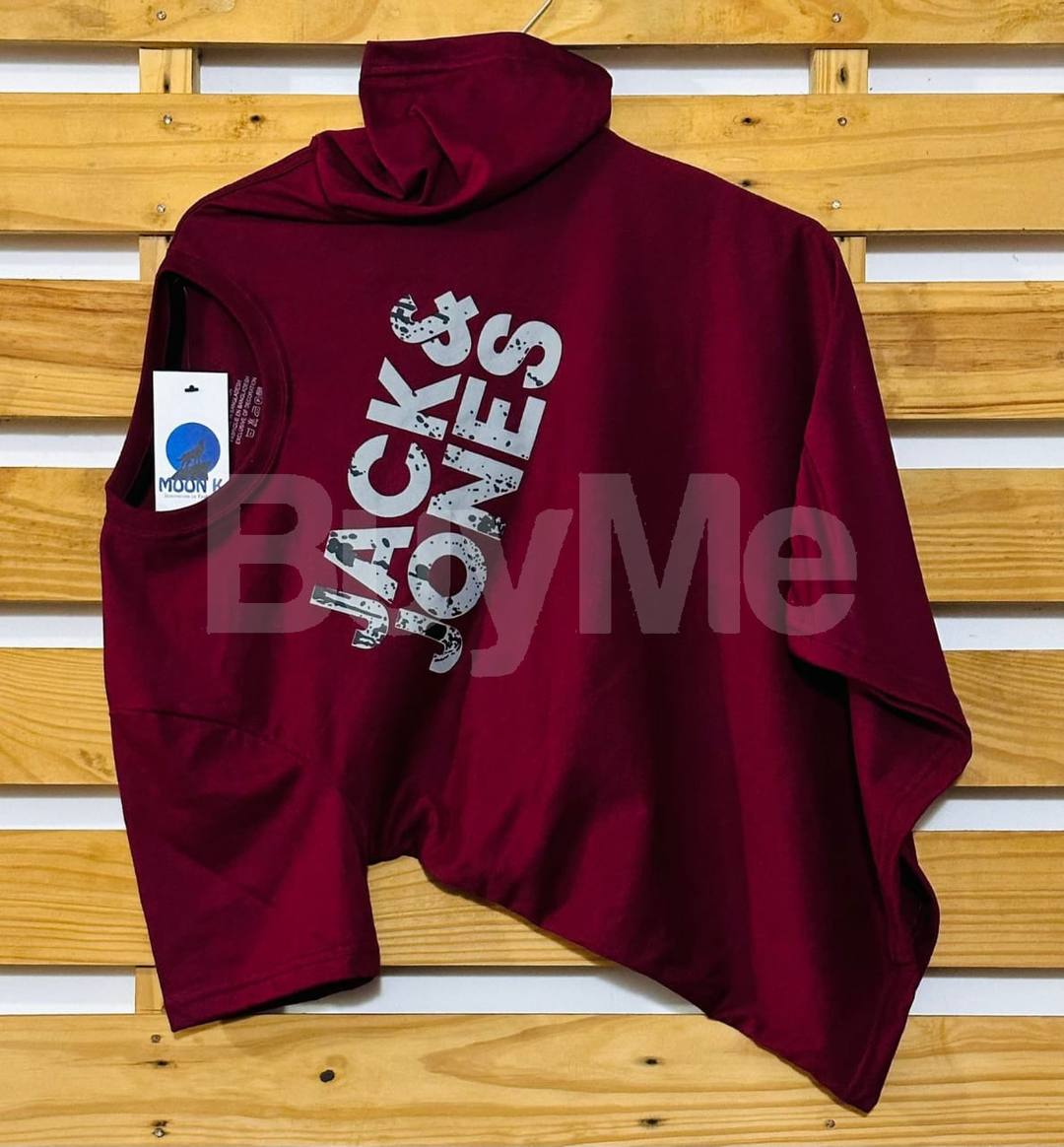 CREW NECK TSHIRTS - MAROON colour