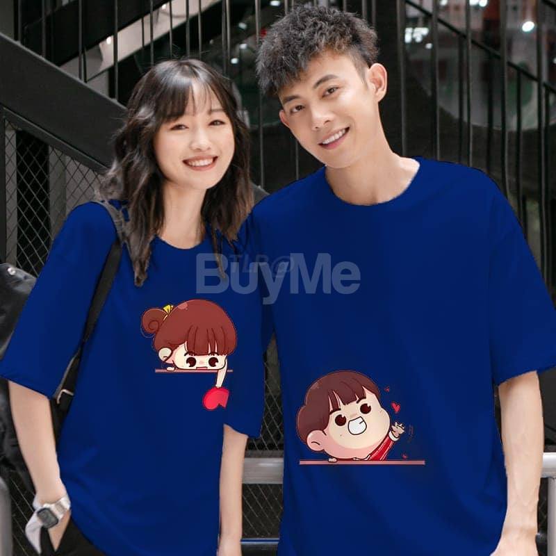 COUPLE TSHIRT - DARK BLUE