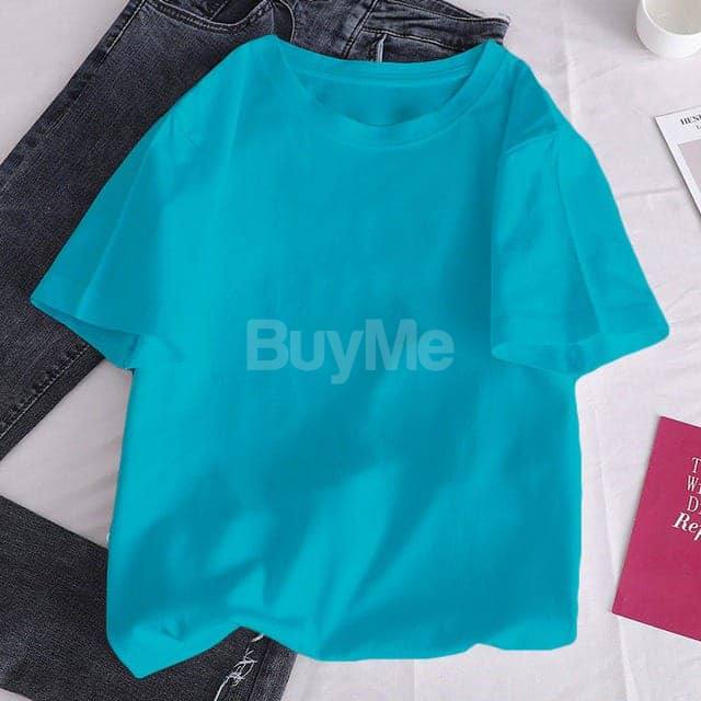 UNISEX PLAIN BAGGY LIGHT BLUE TSHIRT