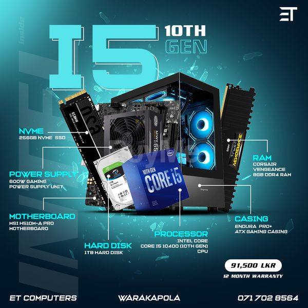 CORE 15 - 10TH GEN COMPUTER PARTS PACKAGE 3