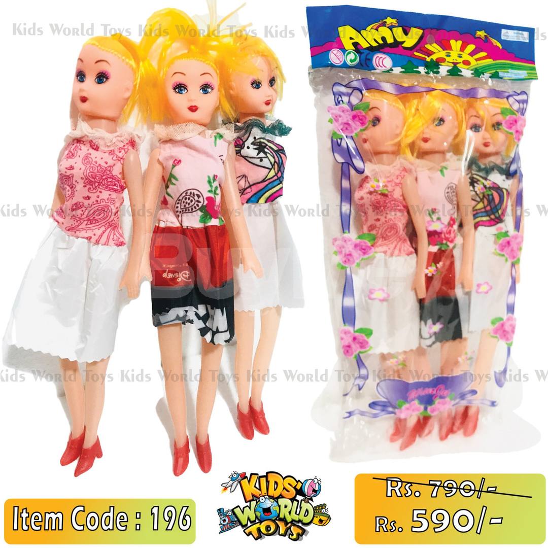 BARBIE DOLLS - 3 IN 1 PACK