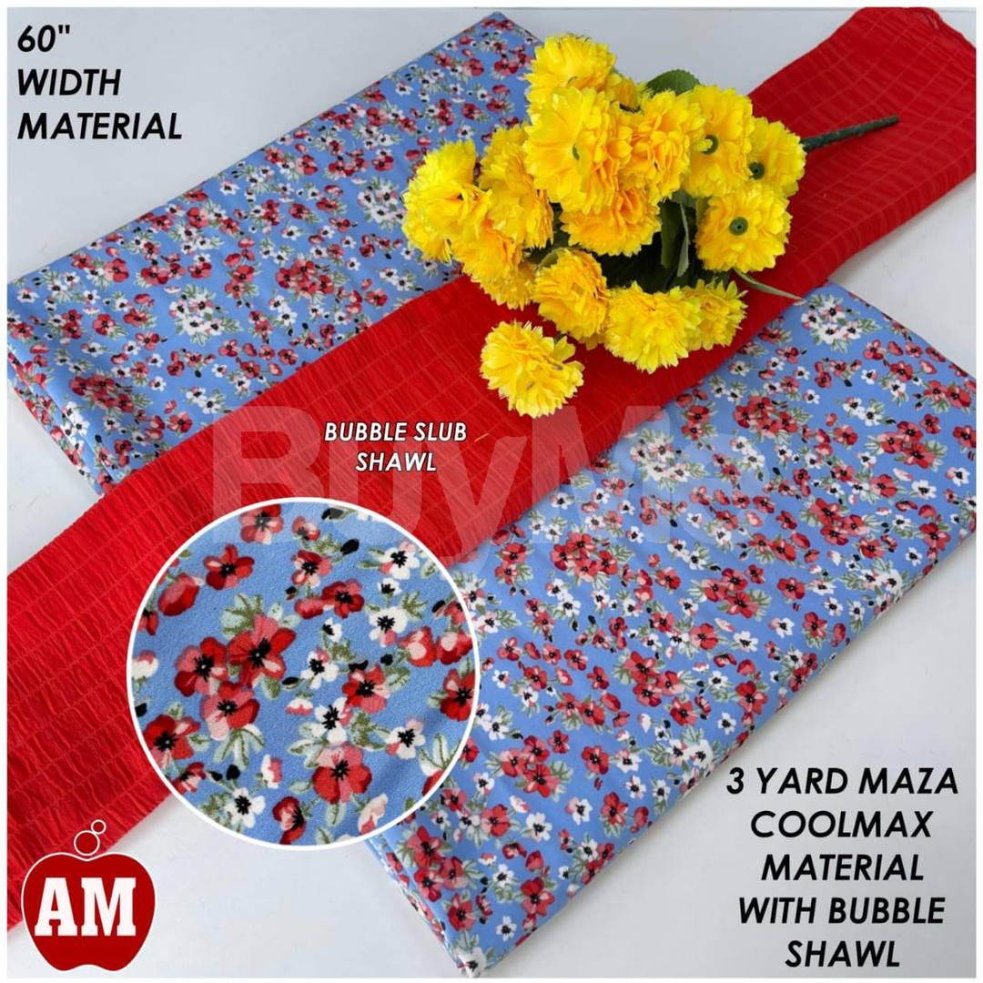MAZA COOLMAX MATERIAL WITH SHAWLS