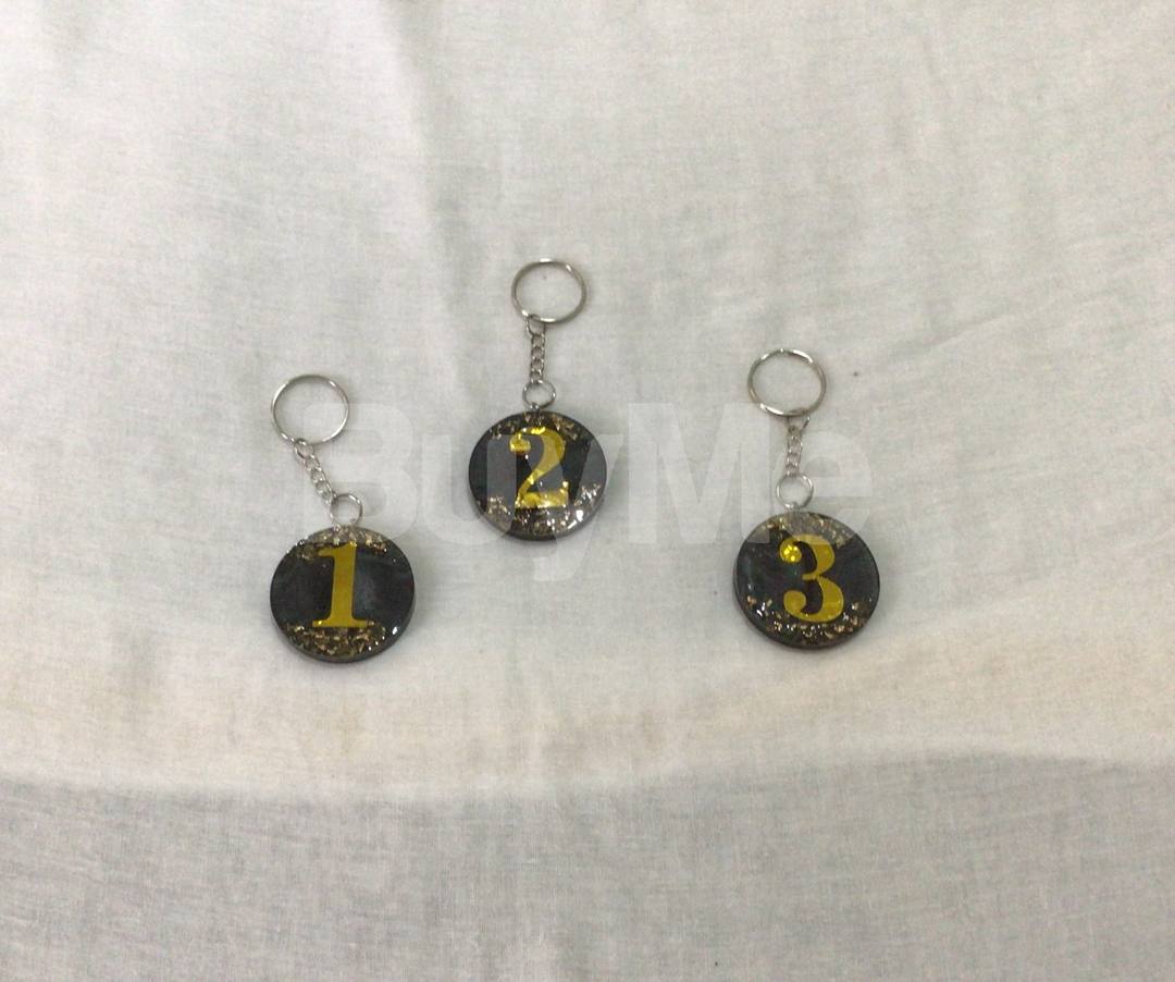 RESIN KEYTAGS WITH NUMBERS