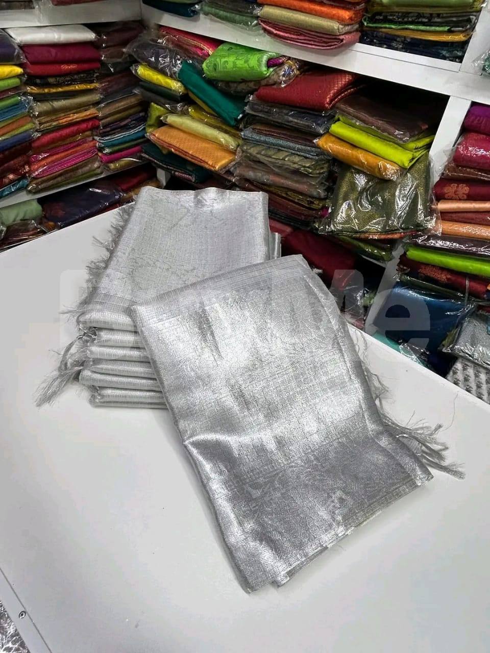 DAZZLING SAREE - SILVER
