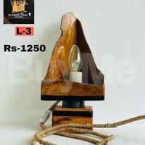 WOODEN CRAFTED LAMP