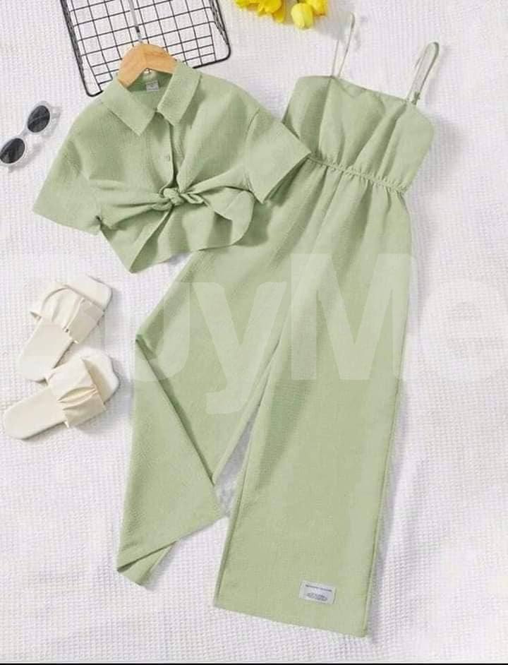 WOMEN'S JUMPSUIT - DULL GREEN