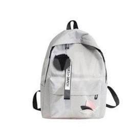 FELLY CANVAS KOREAN BACKPACK - GREY COLOUR