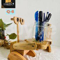 WOODEN PEN/SPOON HOLDER