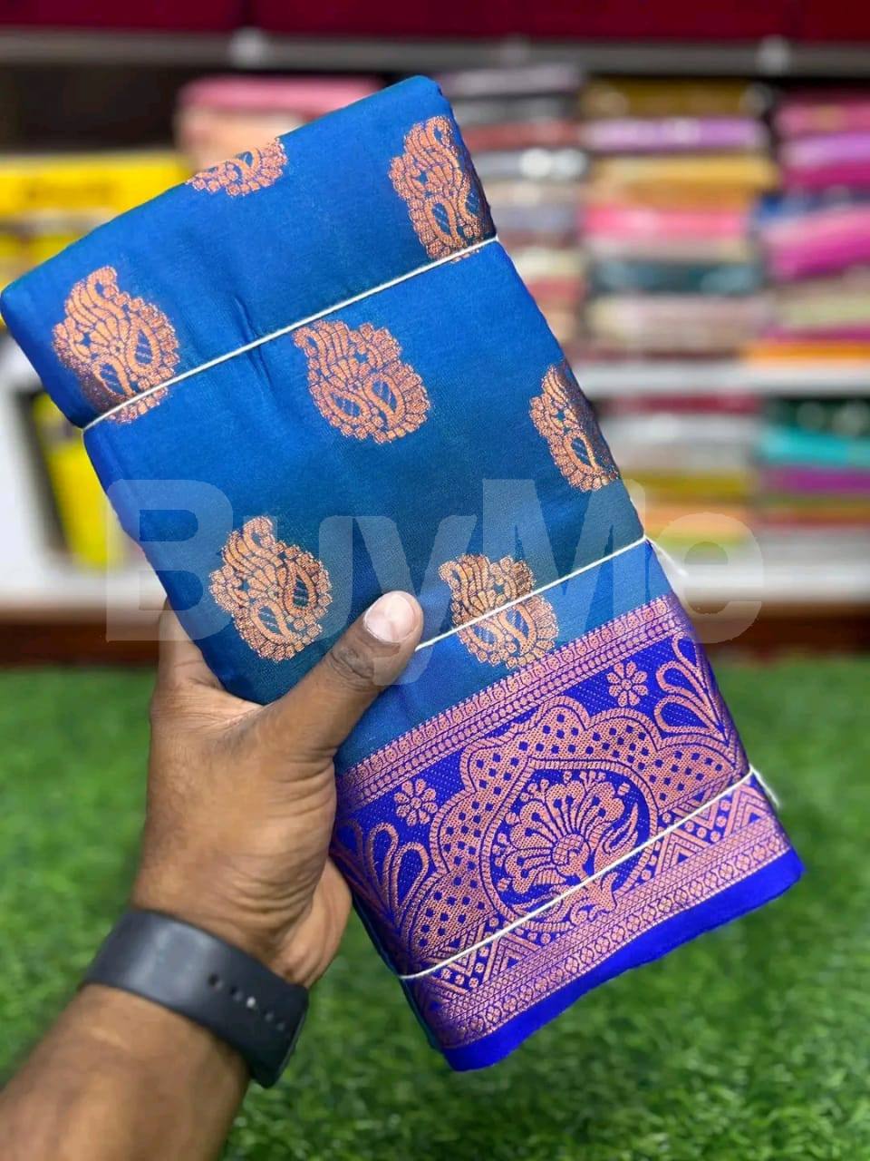 DIWALI SILK SAREE COLLECTION - BLUE
