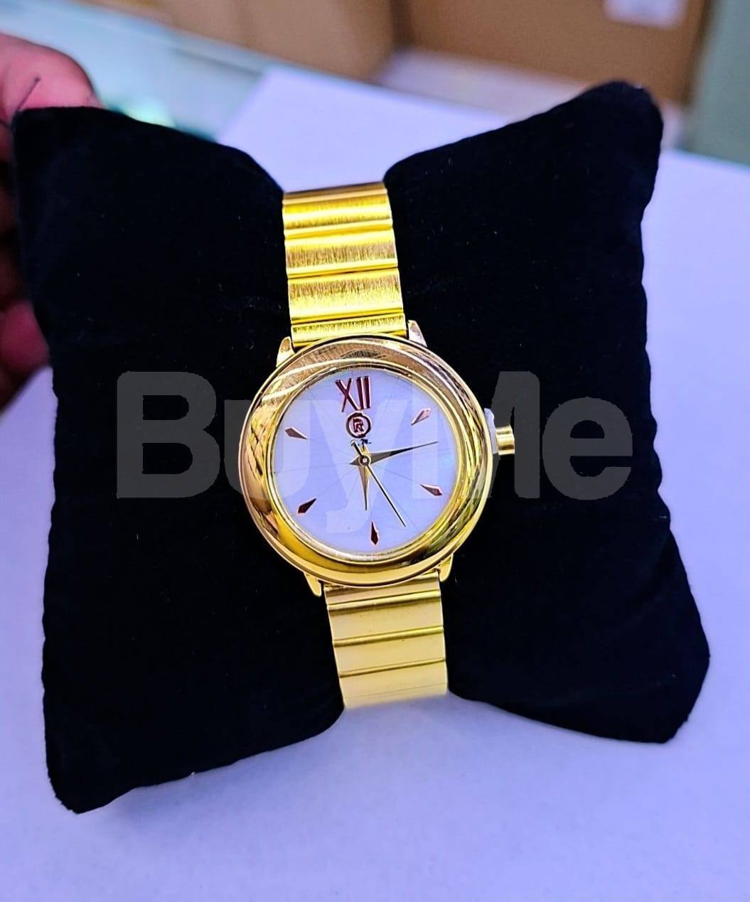 LADIES WATCH - GOLD & WHITE COLOUR