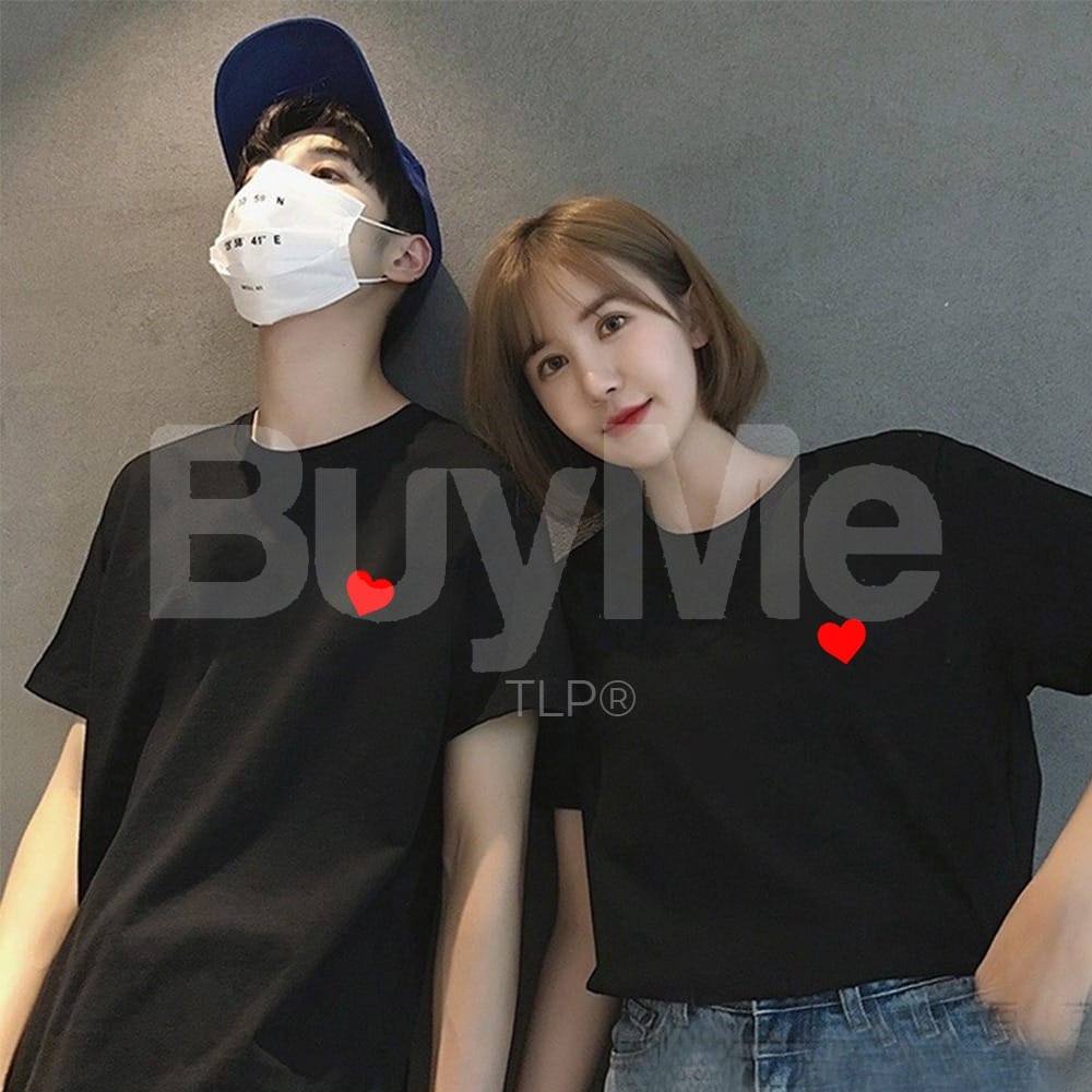 COUPLE CASUAL TSHIRT - BLACK