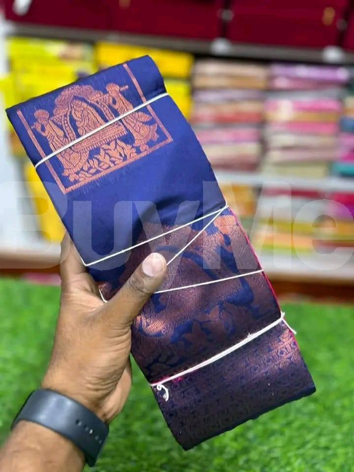 TRADITIONAL SILK SAREE - BLUE