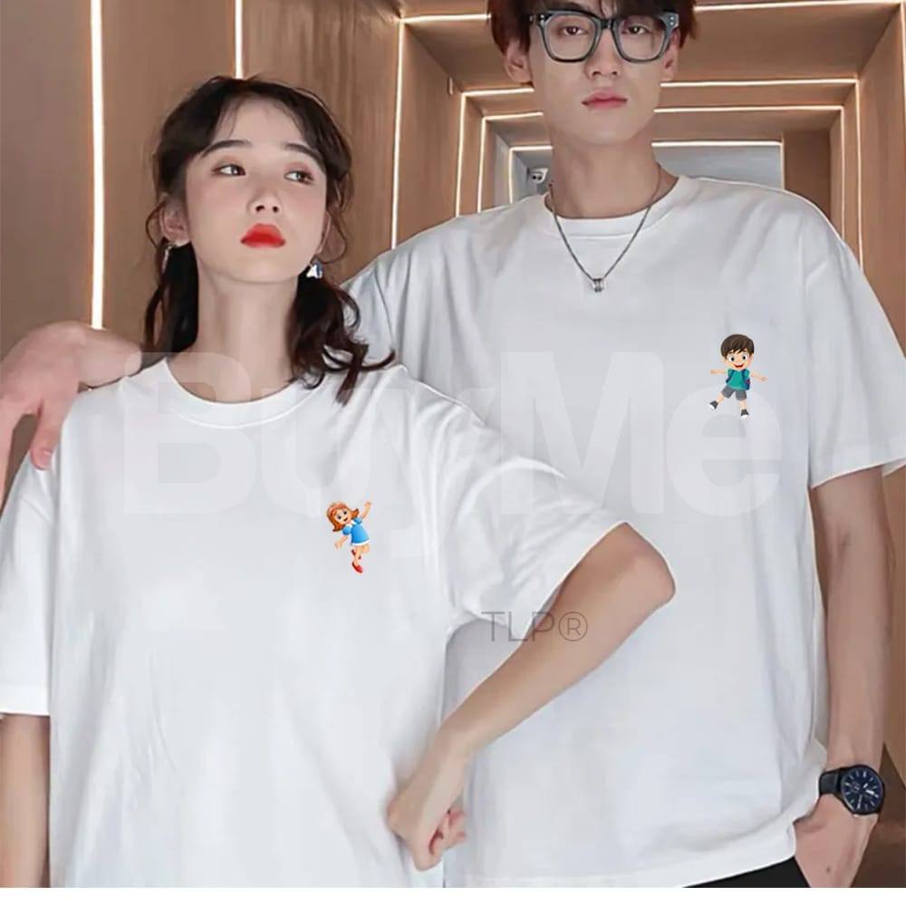COUPLE WHITE TSHIRT