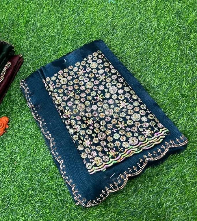 LADIES PARTY-WEAR SAREE - BLUE