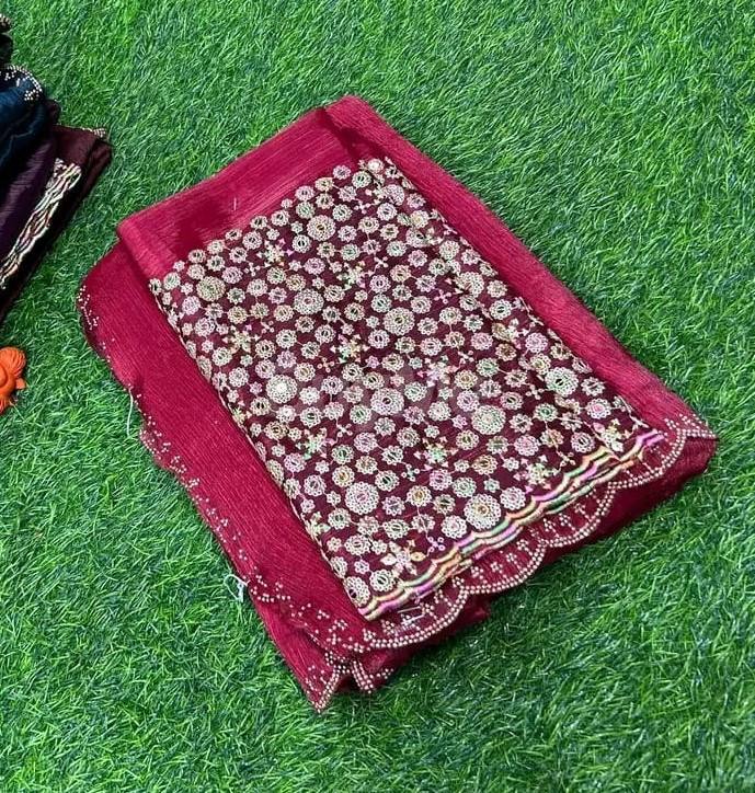 LADIES PARTY-WEAR SAREE - RED