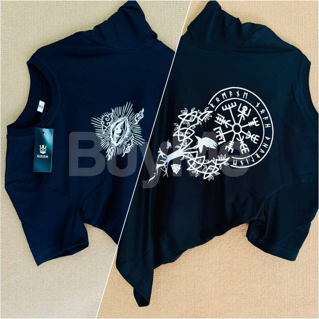 FRONT & BACK PRINT TSHIRT - BLACK