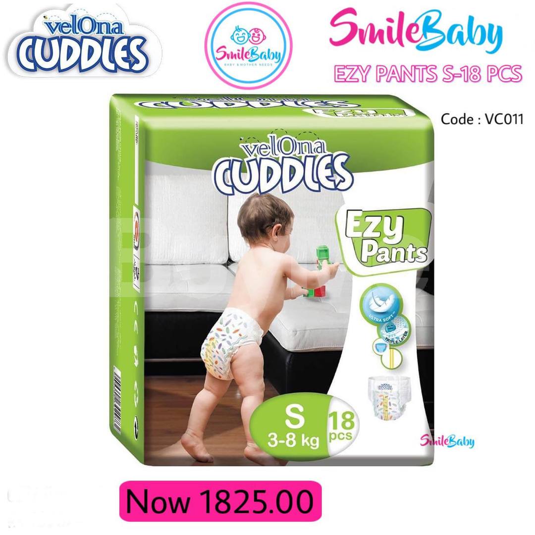 VELONA CUDDLES EZY PANTS S 18 PCS