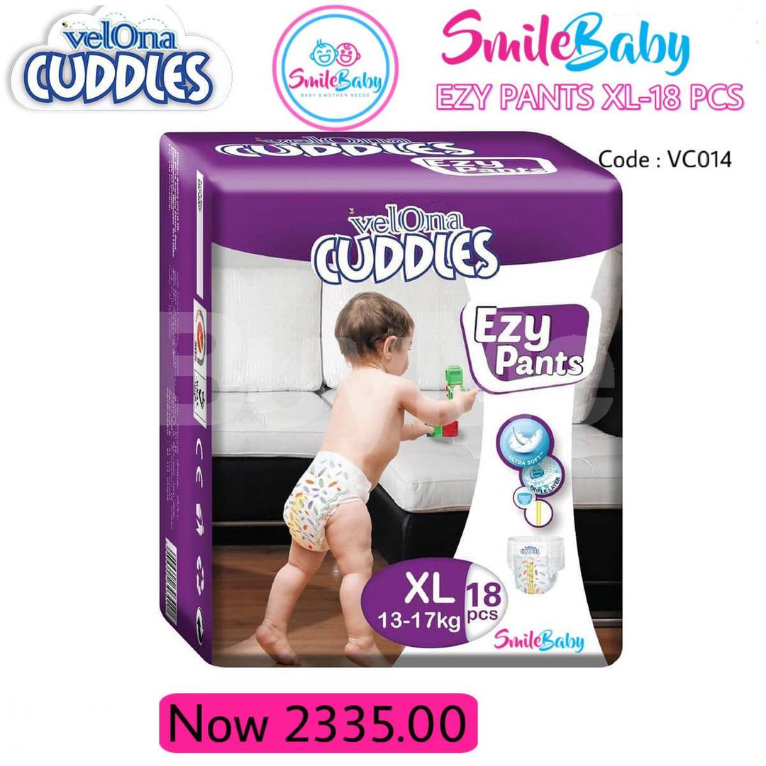 VELONA CUDDLES EZY PANTS - XL 18 PCS