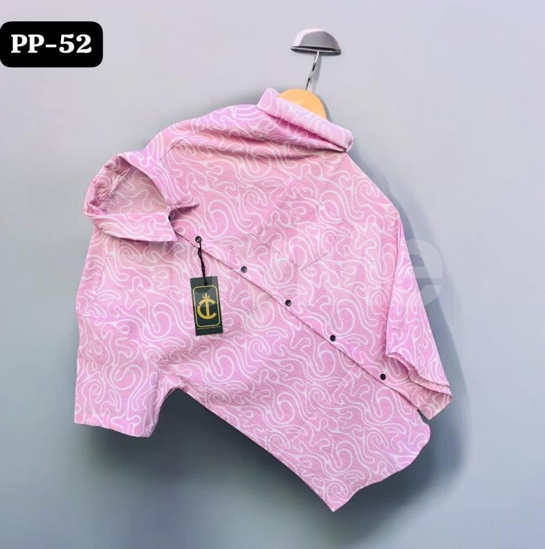 STRECHBLE POPCORN SHIRT - PINK