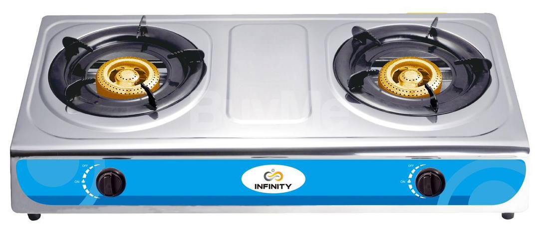 INFINITY DOUBLE BURNER GAS COOKER