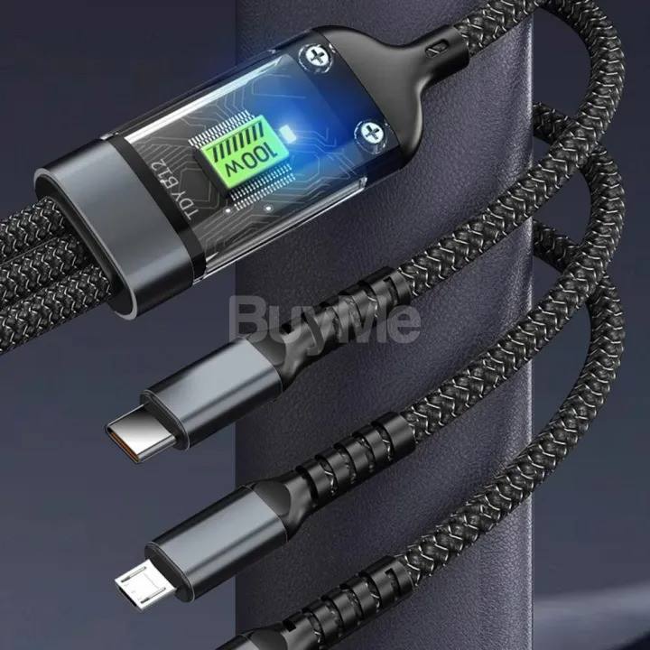 100W 3 IN 1 FAST CHARGING CABLE FOR SALE